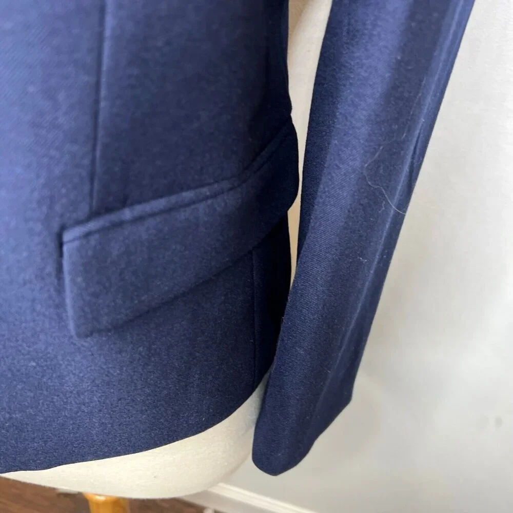 J.Crew $198 Petite Original Schoolboy Blazer Navy Size P2 AZ566 - Picture 4 of 10